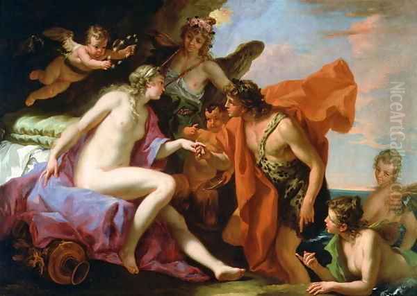 Bacchus and Ariadne Oil Painting by Sebastiano Ricci