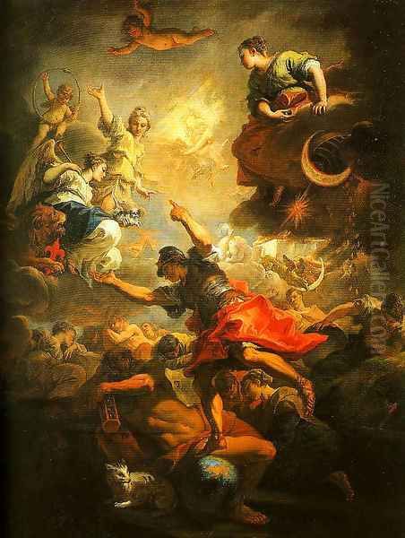 Allegory of Tuscany Oil Painting by Sebastiano Ricci