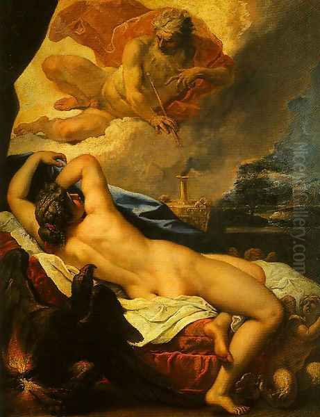 Jove and Semele Oil Painting by Sebastiano Ricci