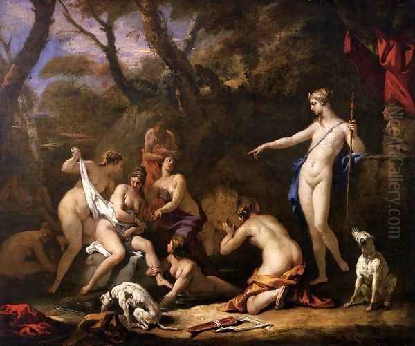 Diana and Callisto Oil Painting by Sebastiano Ricci