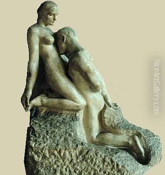 The Eternal Idol Oil Painting by Auguste Rodin