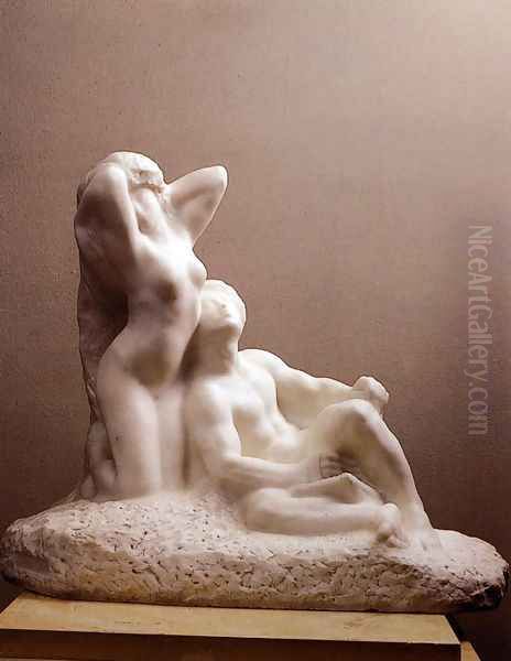 Poet And Muse Oil Painting by Auguste Rodin