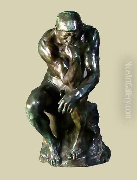 The Thinker Oil Painting by Auguste Rodin