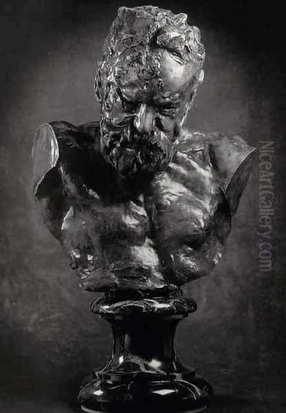 Bust of Victor Hugo Oil Painting by Auguste Rodin