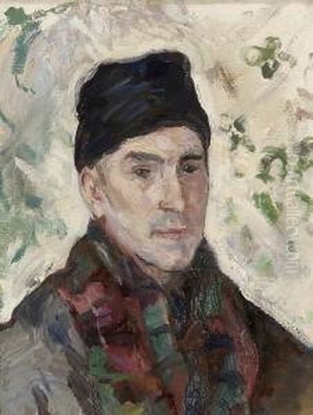 Portrat Franz Marc. Oil Painting by Emil Orlik