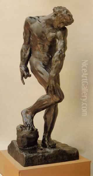 Adam [detail: 1] Oil Painting by Auguste Rodin