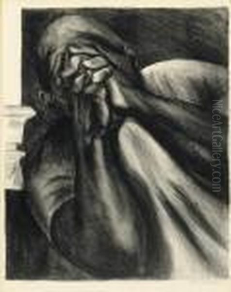 Grief (hopkins 6) Oil Painting by Jose Clemente Orozco