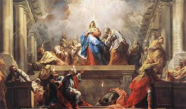 Pentecost 1732 Oil Painting by Jean II Restout