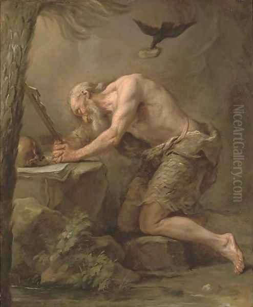 Saint Paul the Hermit Oil Painting by Jean II Restout