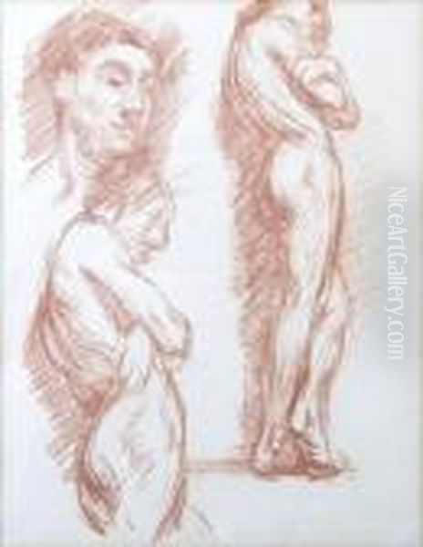 A Series Of Standing Nude Studies Oil Painting by Sir William Newenham Montague Orpen