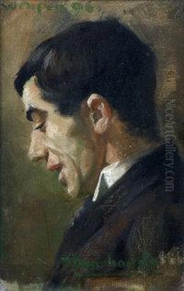 The Artist Francis J. O'donohoe Oil Painting by Sir William Newenham Montague Orpen