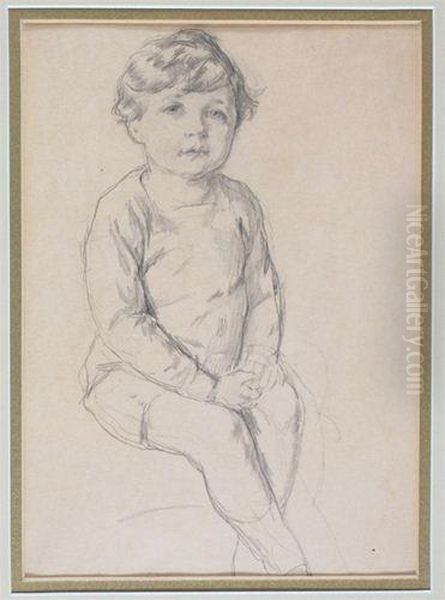 Study Of A Boy Oil Painting by Sir William Newenham Montague Orpen