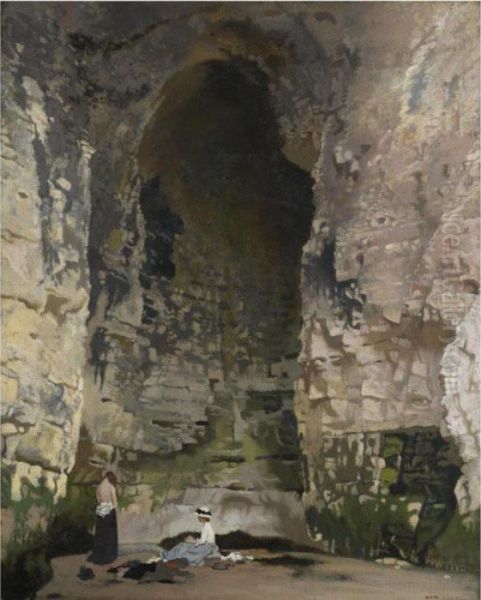 Digby Cave No.1 Oil Painting by Sir William Newenham Montague Orpen