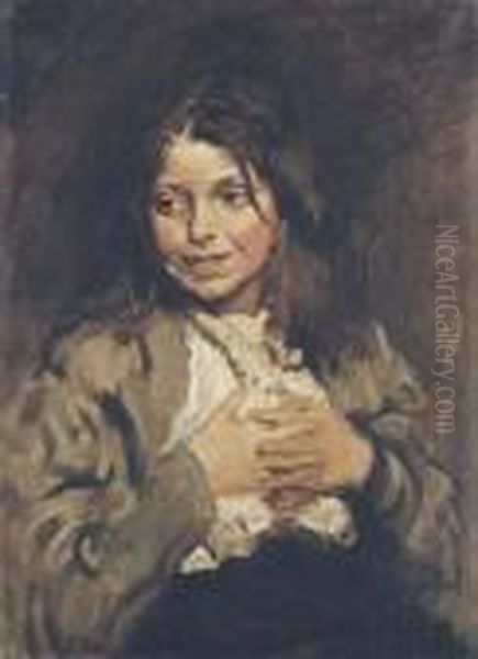 The Beggar Girl Oil Painting by Sir William Newenham Montague Orpen