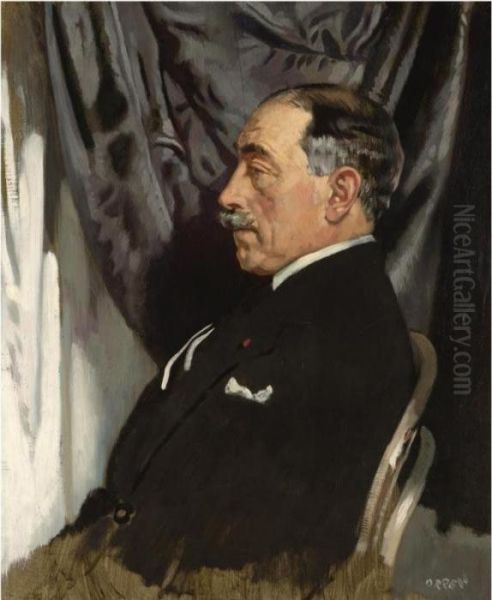 Portrait Of Dr Augusto Soares Oil Painting by Sir William Newenham Montague Orpen