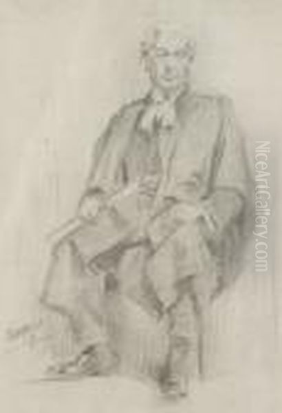 Study Of A Barrister Oil Painting by Sir William Newenham Montague Orpen