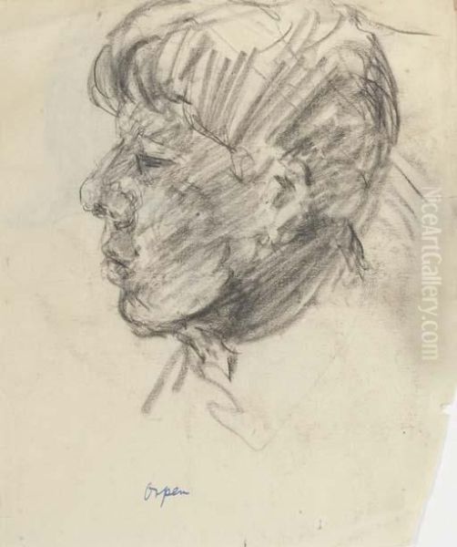 Study Of A Boy's Head Oil Painting by Sir William Newenham Montague Orpen