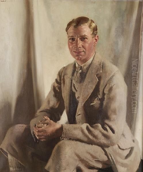 Portrait Of Lieutenant Colonel George Philippi Oil Painting by Sir William Newenham Montague Orpen