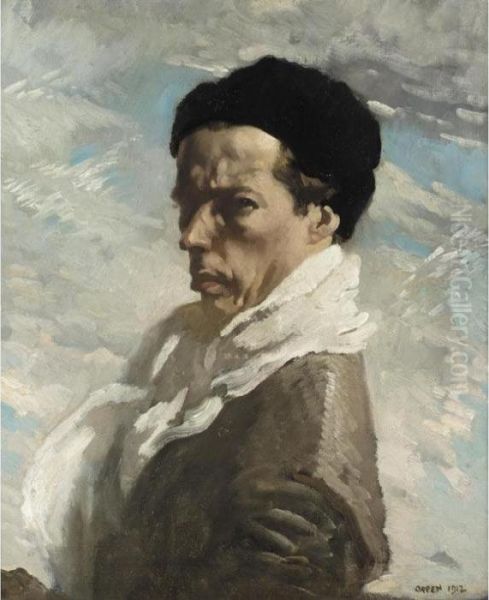 Self Portrait Oil Painting by Sir William Newenham Montague Orpen