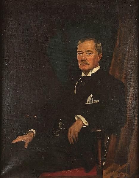 Portrait Of Oil Painting by Sir William Newenham Montague Orpen