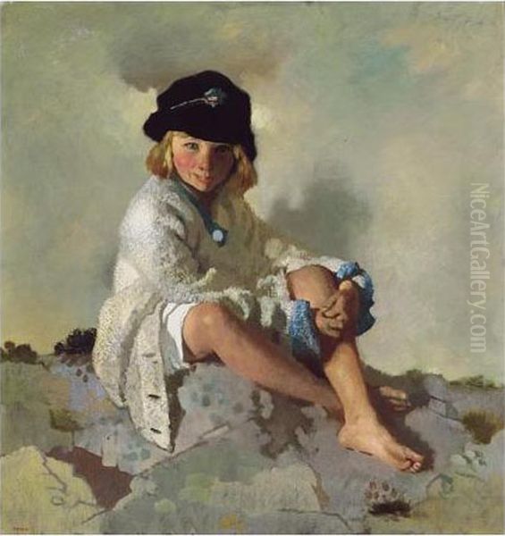 Kit Oil Painting by Sir William Newenham Montague Orpen