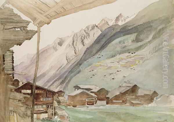 Zermatt Oil Painting by John Ruskin