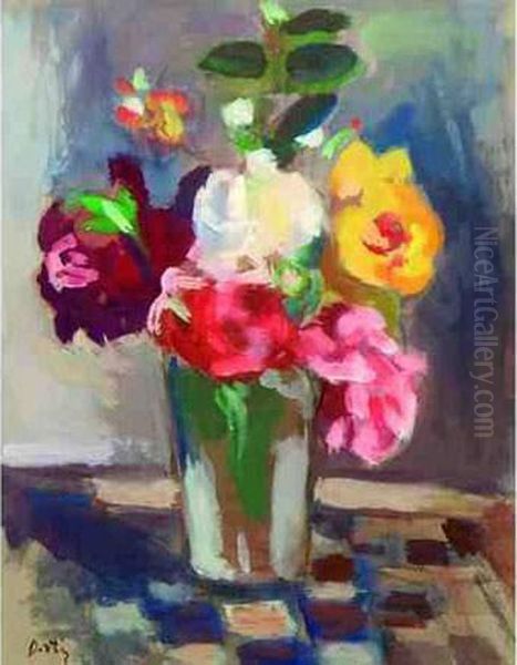  Bouquet  Oil Painting by Manuel Ortiz De Zarate