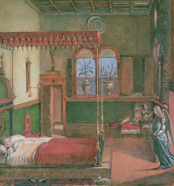 The Dream of St. Ursula, after Carpaccio Oil Painting by John Ruskin