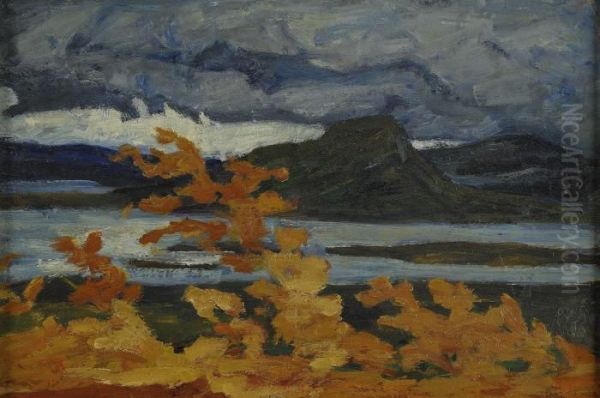 Norrlandskt Landskap Oil Painting by Helmer Osslund