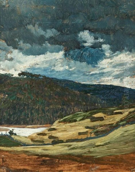 Summer Day, Ljungan Oil Painting by Helmer Osslund