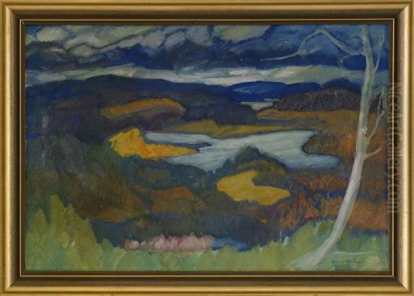 Angermanlandskt Landskap Oil Painting by Helmer Osslund