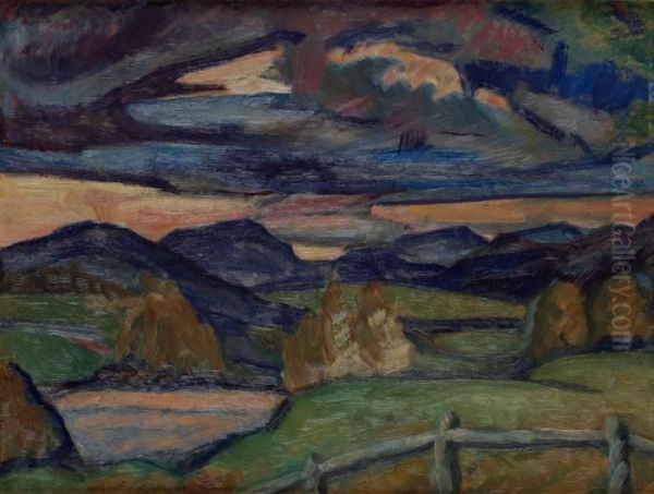 Vid Angermanalven Oil Painting by Helmer Osslund