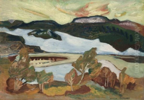 Hostafton, Nordingra Oil Painting by Helmer Osslund