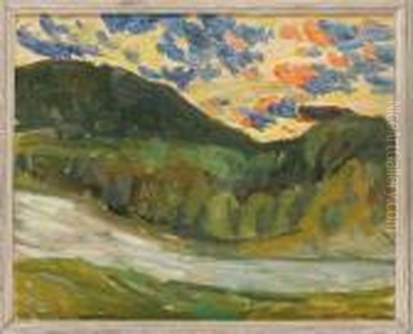 Norrlandskt Alvlandskap Oil Painting by Helmer Osslund