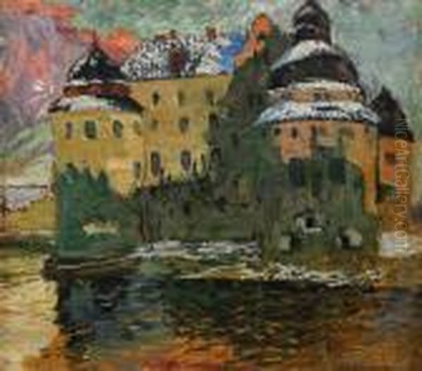 Orebro Slott En Varkvall Oil Painting by Helmer Osslund