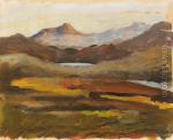 Hostlandskap - Norrland Oil Painting by Helmer Osslund