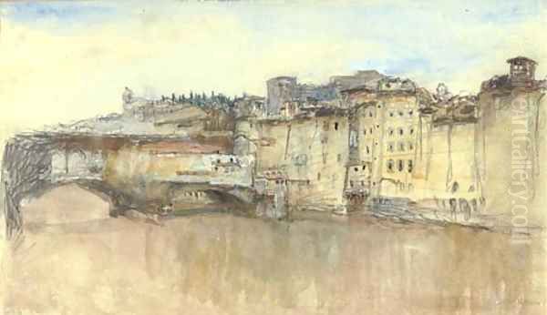 Ponte Vecchio, Florence, Italy by John Ruskin