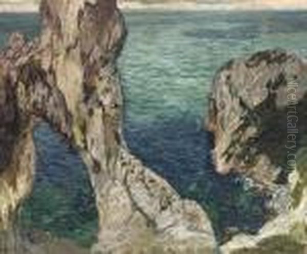 Capri Oil Painting by Helmer Osslund