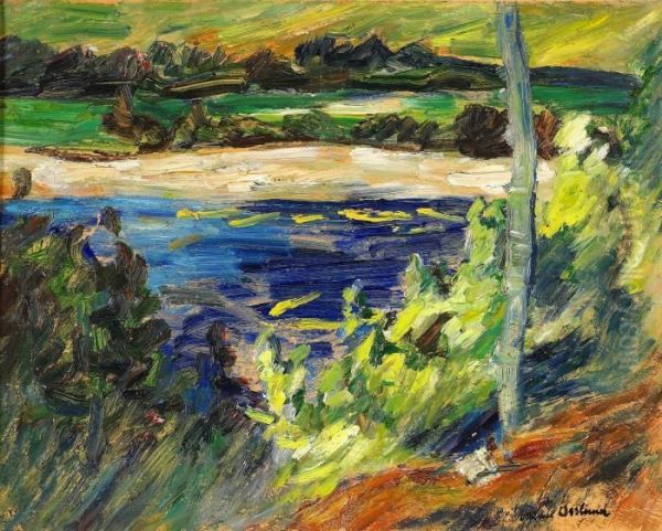 Norrlandskt Alvlandskap Oil Painting by Helmer Osslund