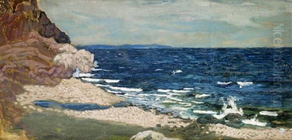 Kustlandskap Oil Painting by Helmer Osslund