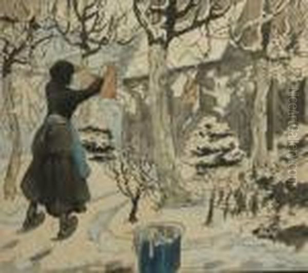 Le Linge Oil Painting by Alfred Ost