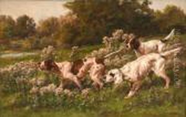 Pointer And Setters Oil Painting by Edmund Henry Osthaus