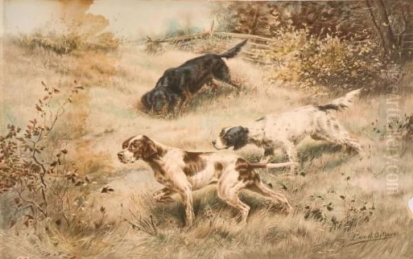 Gordon Setter Oil Painting by Edmund Henry Osthaus