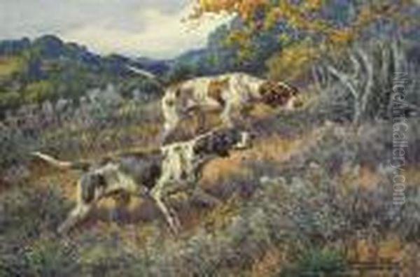 Pointers Oil Painting by Edmund Henry Osthaus