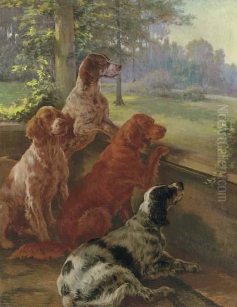 Waiting For Master Oil Painting by Edmund Henry Osthaus