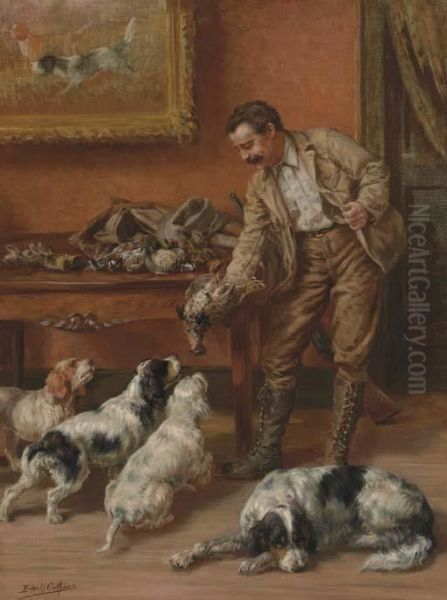 A Huntsman Returning Home With Game Oil Painting by Edmund Henry Osthaus