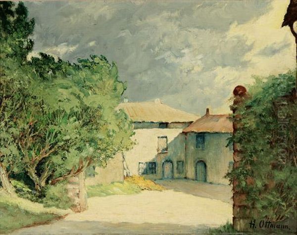 Orage En Auvergne Oil Painting by Henri Ottmann