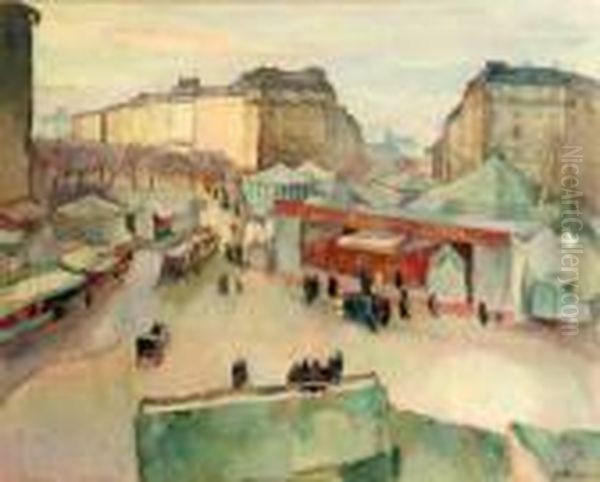 La Fete Foraine Oil Painting by Henri Ottmann