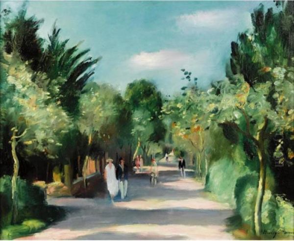 La Promenade Oil Painting by Henri Ottmann