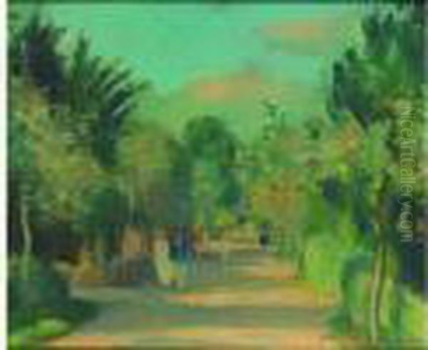 Promenade Oil Painting by Henri Ottmann